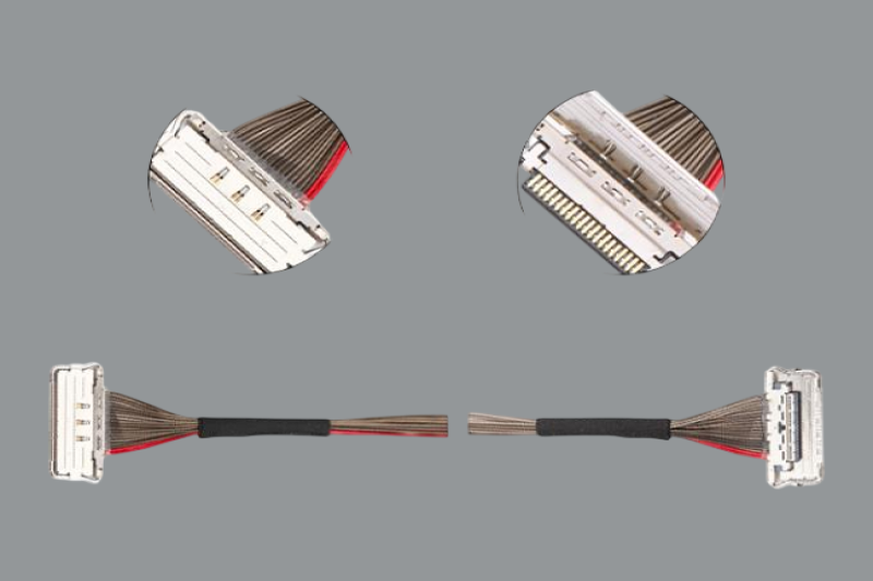 I-PEX 82868-100B-02-D 20680-020T-01 40AWG 极细同轴线束替代品