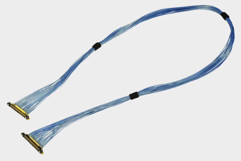 I-PEX 82446-100B-02-D 20532-040T-02-1 46AWG 极细同轴线束替代品