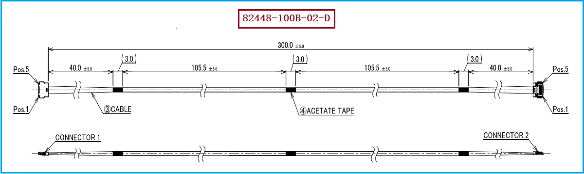 I-PEX 82448-100B-02-D极细同轴线束 I-PEX 82448-100B-02-D极细同轴线束