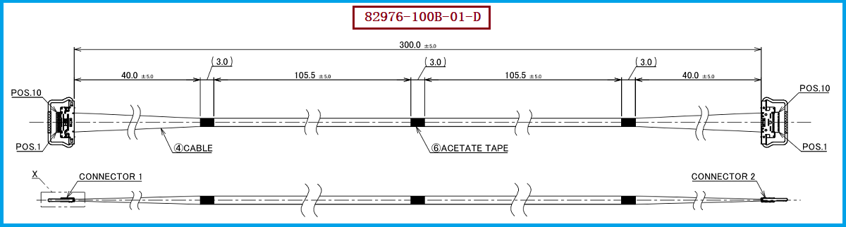I-PEX 82976-100B-01-D极细同轴线束 I-PEX 82976-100B-01-D极细同轴线束